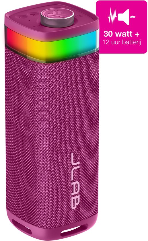 JLAB Jbuds Party Speaker - Bluetooth Speaker - Draadloze Speaker met 12 uur Batterijduur - 30 Watt - Multipairing - Equalizer via de App - IPX6 Waterproof - Mulberry van Merkloos