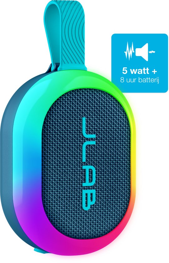 JLAB POP Party Speaker - Bluetooth Speaker - Draadloze Speaker met 8 uur Batterijduur - Draagbare Speaker met Multipairing - Equalizer via de App - IPX6 Waterdicht - Navy van Merkloos