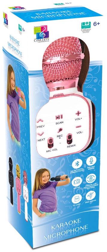 Karaoke Microphone-Pink.