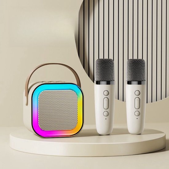 Karaokemachine met twee microfoons, een geschikt verjaardagscadeau Geschikt voor meisjes van 3 tot 15 jaar; kindermicrofoonspeelgoed, Geschikt voor meisjes van 3 tot 12 jaar, perfect Geschikt voor meisjes die in de puberteit komen. van SORARA