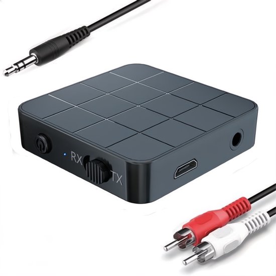 Kbstronics bluetooth Transmitter & Receiver 2 in 1 - Bluetooth 5.0 en bedraad 3,5 mm jack - Bluetooth Ontvanger - Bluetooth Zender - Bluetooth Transmitter - Bluetooth Receiver van Kbstronics
