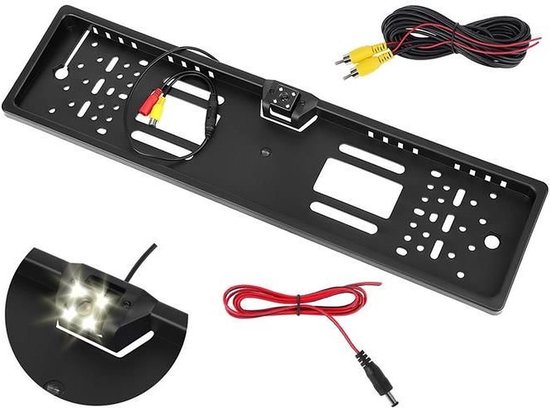 Kentekenplaat Achteruitrijcamera - Auto Kentekenplaathouder met Nachtzicht Camera van EasyCharge Expert