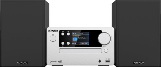 Kenwood M-725DAB-S Micro HiFi Systeem - Zilver van Merkloos