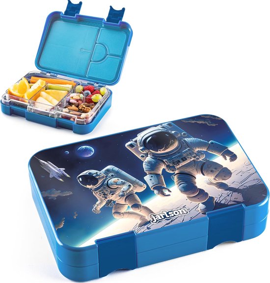 Kindvriendelijke lunchbox met vakken - Lekvrije bento box voor school van Mepal