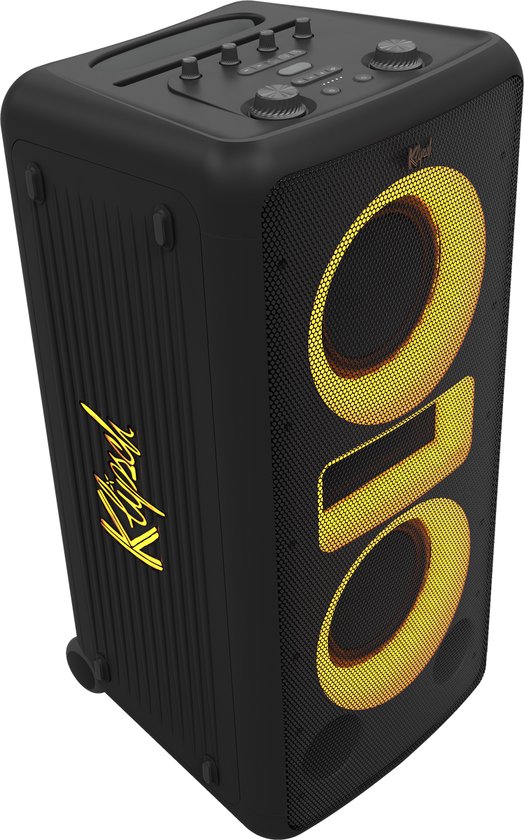 KLIPSCH New York MUSIC CITY Horn loaded Party speaker | 280 watt | 2 x 8 inch woofers | Verrijdbaar | accu 18 uur | Bluetooth 5.2 | Microfoon van Merkloos