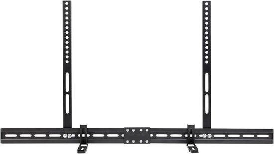 KLVN Universal Soundbar Brackets Under TV, Soundbar TV Mount Fits Soundbars with or without Holes Soundbar Mount