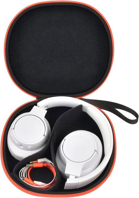 Koffer met harde schaal, compatibel met JBL Tune 720BT/ 770NC / 770NC Live / 660NC / 650BT/670NC/710BT/760NC/700BT/750BT over the ear hoofdtelefoon draadloze Bluetooth (alleen box) zwart