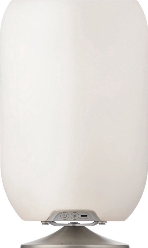 Kooduu Atmos 35 Bluetooth Speaker met LED Lamp Dimbaar en Wijnkoeler - Zilver