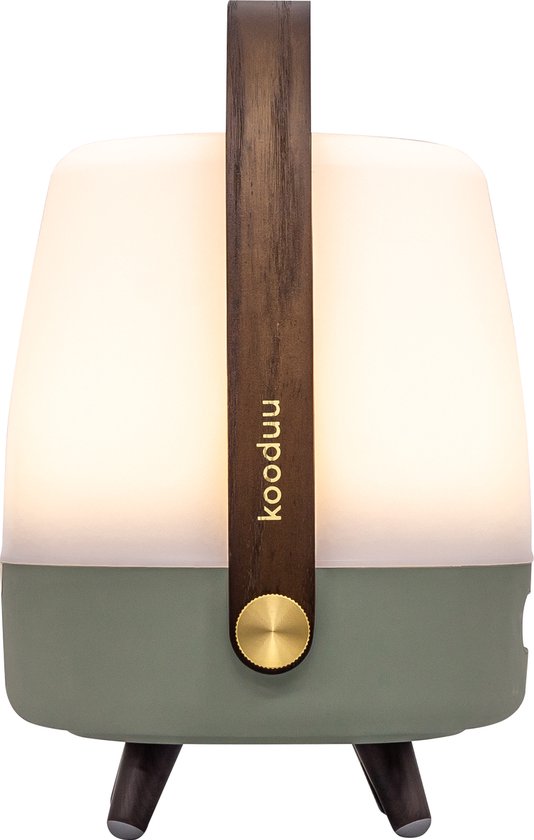 Kooduu Lite-up Play Mini JBL Petroleum Tafellamp - Bluetooth speaker - Led Lamp - JBL speaker van Kooduu