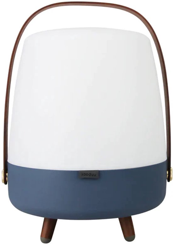 Kooduu Lite-Up PLAY Ocean Blue - Draadloze Bluetooth Speaker en Deense LED-Design Lamp in één - tot ruim 10 uur