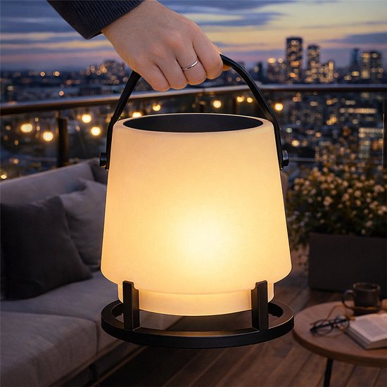 Kooduu Open Air Play - Outdoor 8W full-range Speaker met Dimlamp en Solar Charging - BT 5.3 en IP44