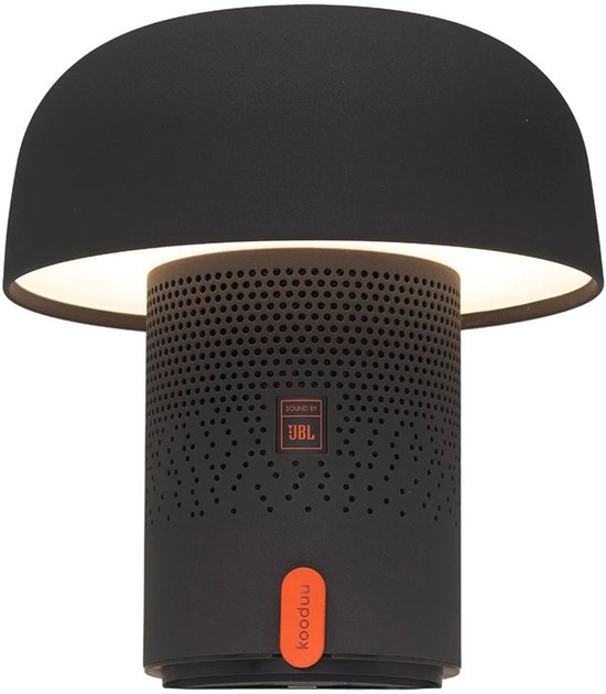 Kooduu Sensa PLAY - Bluetooth Speaker met SOUND BY JBL - Dimbare LED-lamp - Oplaadbare batterij - Inclusief docking station - Kleur Anthracite van Merkloos