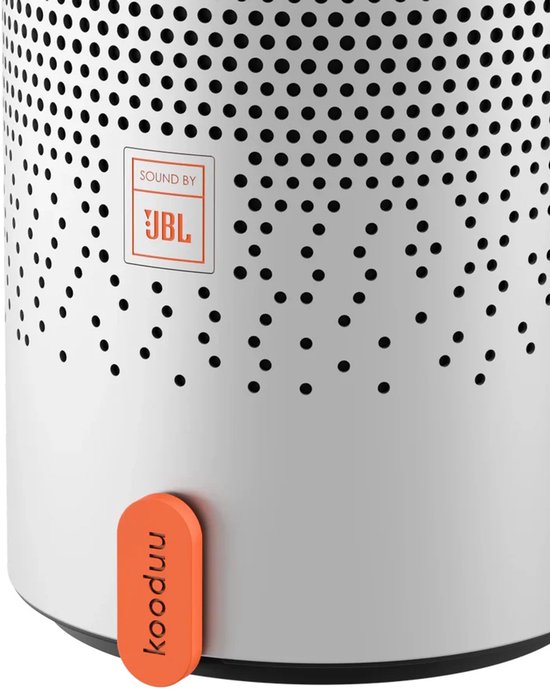 Kooduu Serena Play - Draabare Speaker Lamp - Krachtig Geluid - Dimbaar Licht - Frosted Silver