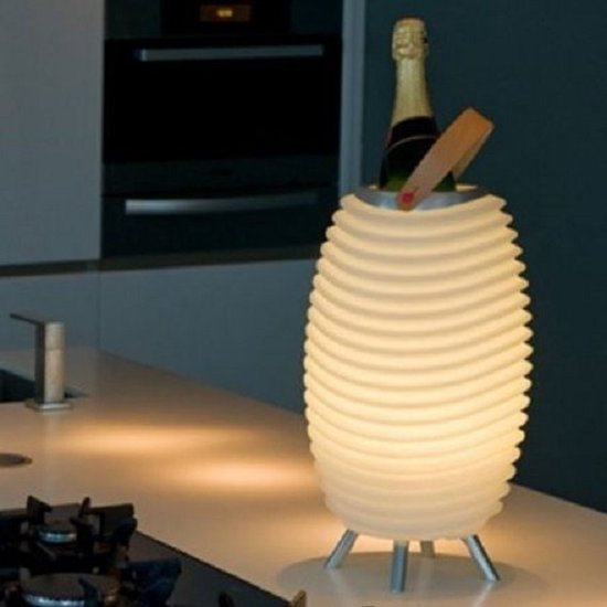Kooduu Synergy 35 Stereo - Bluetooth Speaker - Design LED Lamp - Wijnkoeler 3-in-1