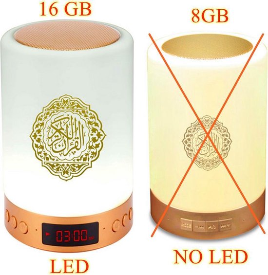 Koran lamp speaker - LED - 16GB - Bluetooth - draadloos - Quran - De Koran - Equantu®️ van Equantu®️