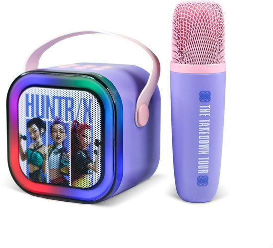 KPop Demon Hunters - draadloze microfoon en speaker - met lichteffecten en stemeffecten