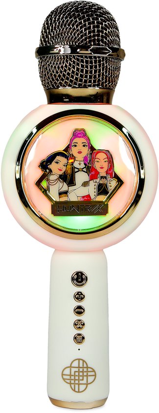 KPop Demon Hunters - Huntr/x - Golden - draadloze karaoke microfoon voor kinderen - oplichtend LED display - speaker - stemvervorming