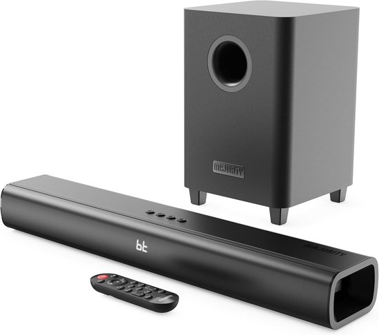 Krachtige 2.1 Soundbar met Draadloze Subwoofer en HDMI ARC - Wandmonteerbaar Geluidssysteem