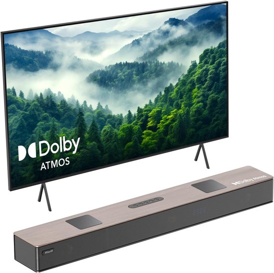 Krachtige 5.2.2ch Soundbar met Dolby Atmos en Geïntegreerde Subwoofers - 400W Hifi Geluidssysteem