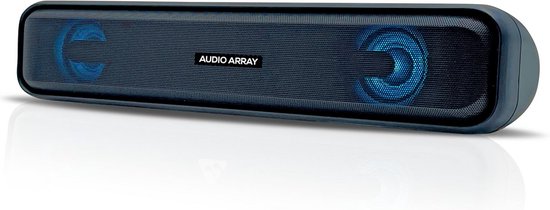 Krachtige Bluetooth Soundbar met 25W, RGB Verlichting en Meerdere Aansluitingen voor TV, PC en Mobiel van Merkloos