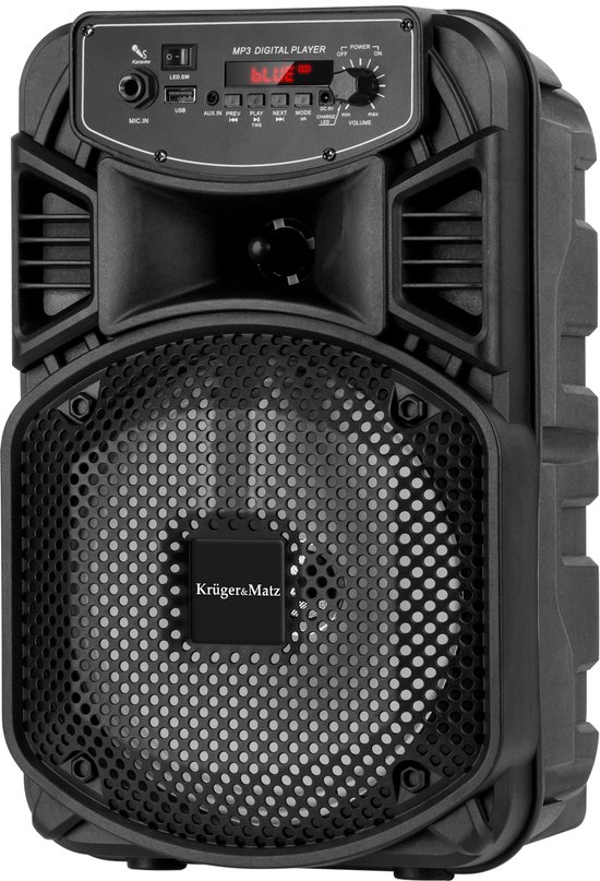 Krüger&Matz Music Box - Bluetooth Speaker - 10W - LED van Krüger&Matz