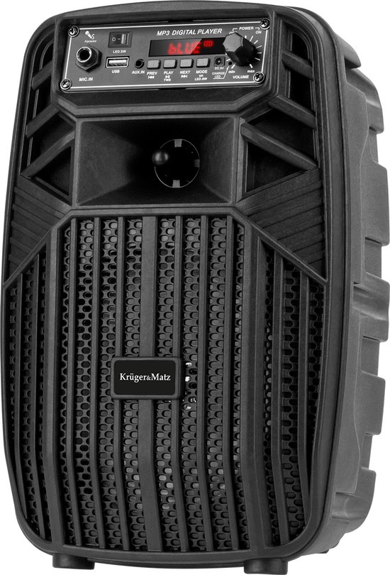 Krüger&Matz Music Box Mini - Draagbare Bluetooth Speaker - 10 W - AUX en USB Ingang van Merkloos