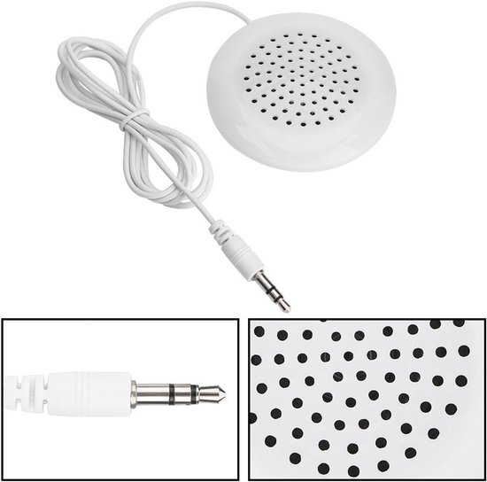Kussen Speakers Voor Slapen Mini Speaker Bluetooth Wit Abs Nieuwe Diy Kussen Speaker 3.5Mm Mini Stereo Speaker Voor Mp3 Telefoon Draagbare Cd van Merkloos