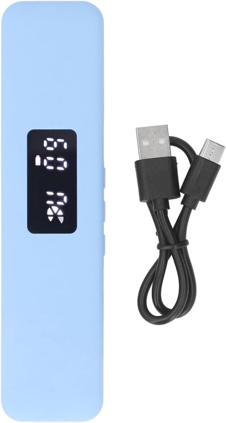Kussenluidspreker Beengeleiding Stereo, Mini Bluetooth5.3 Slaaphoofdtelefoon met Digitale Display Timerfunctie voor Zijslapers, Diepe Slaap, Meditatie, Slapeloosheid (BLUE)