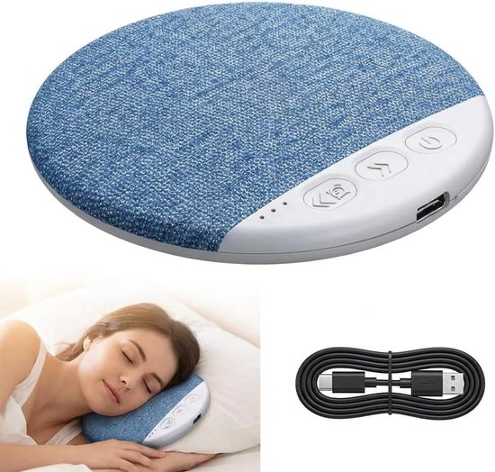Kussenluidspreker Bluetooth - Slaap Speaker Wit Geluid - Ontspannen Slapen - Geen Hoofdtelefoon Nodig