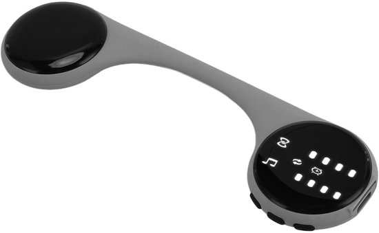 Kussenluidspreker voor het slapengaan, slaaphulpmiddel met beengeleiding en witte ruis stereo bas, draagbare Bluetooth-luidspreker voor onder het kussen met led-scherm (grijs)