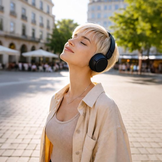 Kwmobile 2x oorkussens compatibel met Anker Soundcore Life Q35 / Q30 oorkussens - Earpads voor koptelefoon - Kunstleer en schuim in zwart
