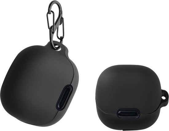 Kwmobile case compatibel met Anker Soundcore Liberty 4 NC - Cover voor oordopjes case - Zacht silicone - In zwart