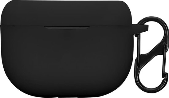 Kwmobile cover voor oordopjes case - Compatibel met Jabra Elite 8 Active - Trendy beschermhoes draadloze oordopjes in zwart