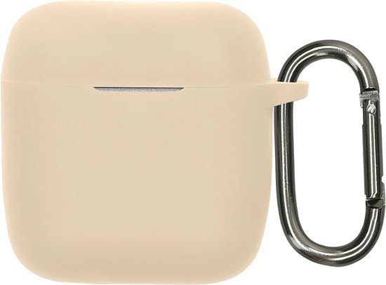 Kwmobile cover voor oordopjes case - Compatibel met Marshall Minor IV/Minor 4 - Trendy beschermhoes draadloze oordopjes in beige