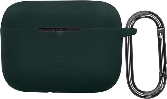 Kwmobile cover voor oordopjes case - Compatibel met Marshall Motif II ANC - Trendy beschermhoes draadloze oordopjes in donkergroen