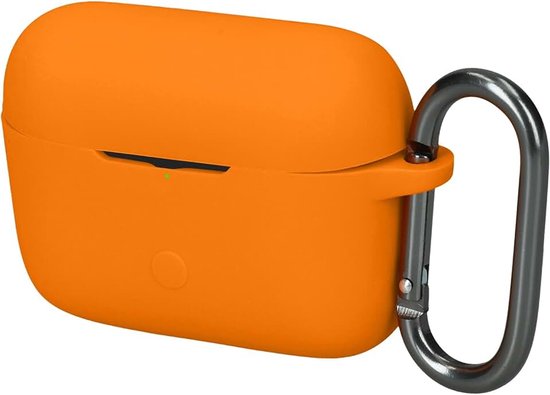 Kwmobile cover voor oordopjes case - Compatibel met Marshall Motif II ANC - Trendy beschermhoes draadloze oordopjes in oranje