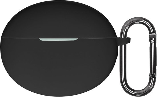 kwmobile cover voor oordopjes case - Compatibel met OnePlus Buds 4 - Trendy beschermhoes draadloze oordopjes in zwart