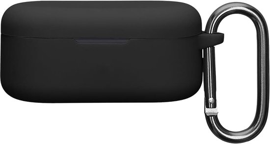 Kwmobile cover voor oordopjes case - Compatibel met Oppo Enco Buds 2 Pro - Trendy beschermhoes draadloze oordopjes in zwart