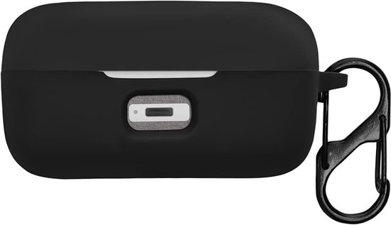 Kwmobile cover voor oordopjes case - Compatibel met Sennheiser MOMENTUM True Wireless 3 / true Wireless 4 - Trendy beschermhoes draadloze oordopjes in zwart