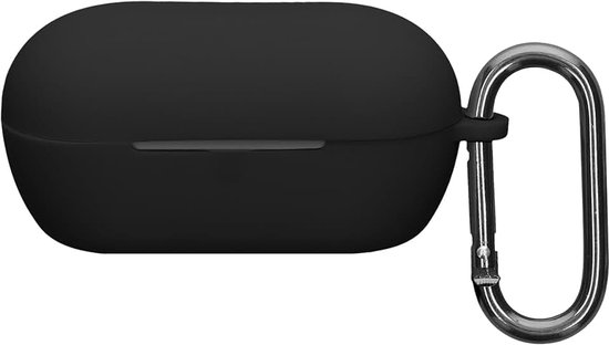 Kwmobile cover voor oordopjes case - Compatibel met Sony WF-C710N - Trendy beschermhoes draadloze oordopjes in zwart