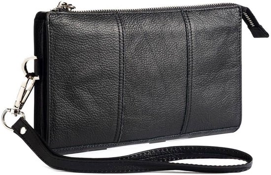 Leather Case Handbag voor Gionee M12 (2020) - Black