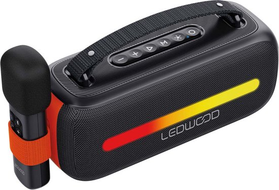 Ledwood Access130 portable karaoke speaker - zwart van LEDWOOD