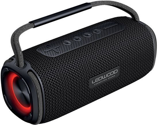 LEDWOOD LD-XT160-BT-BLK - XTREME160 Portable Bluetooth speaker, spatwaterdicht, zwart van Merkloos