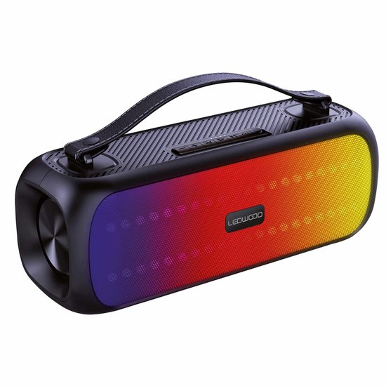 Ledwood XTREME300 Bluetooth speaker - krachtige partyspeaker met LED lichteffecten - 300W - IPX5 waterbestendig - Bluetooth 5.0 - TWS - USB-C - zwart van Merkloos