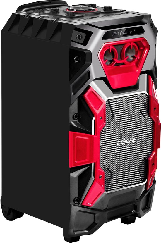 LEICKE DJ ROXXX Pro Draadloze stereoluidspreker Zwart 50 W van Merkloos