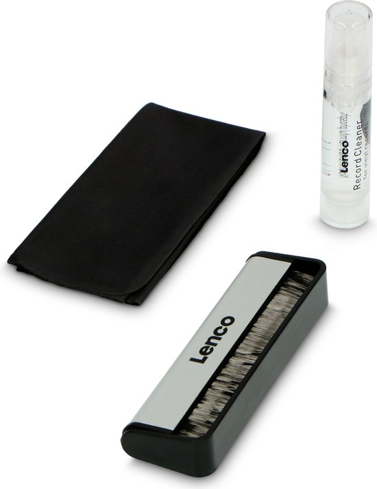 Lenco LP Schoonmaakset - Koolstofvezel Platenborstel - Vinyl Reinigingsvloeistof en doekje - TTA-3IN1 van Lenco