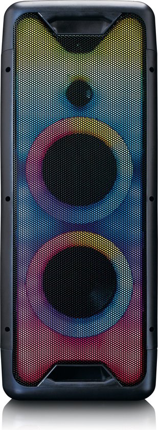 Lenco PA-200BK - Bluetooth Party Speaker Draadloos - LED Licht - Zwart van Lenco
