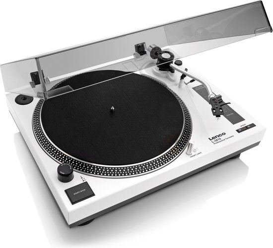 Lenco Platenspeler - Direct drive - USB digitalisering - DJ Draaitafel - L-3810WH - Wit