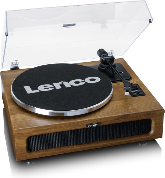 Lenco Platenspeler met Bluetooth - Vier ingebouwde Speakers 40W RMS - LS-410WA - Hout
