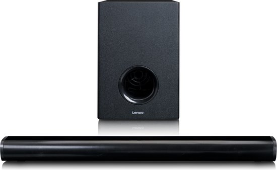 Lenco SBW-801BK - Soundbar voor TV - Met Subwoofer - Bluetooth - Zwart van Merkloos